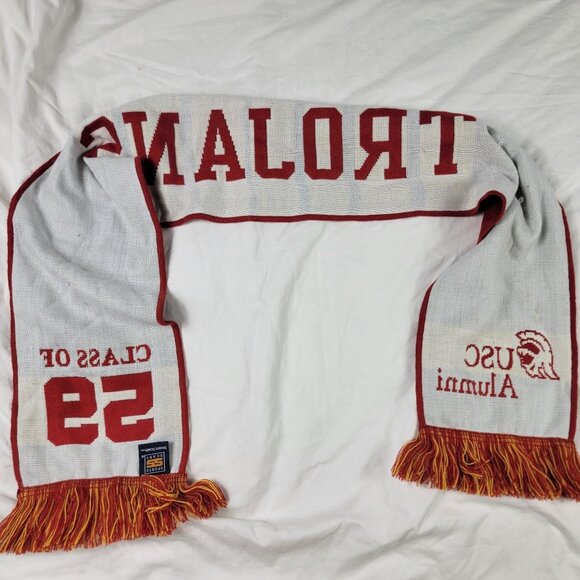 Vintage USC Alumni Trojans Class Of 59 Red And Yellow Scarf College School - Picture 6 of 9